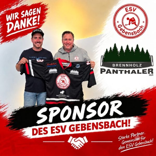 homepage - ESV Gebensbach Neuer Sponsor Brennholz Panthaler